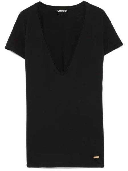 Tricou Tom Ford din jerseu negru