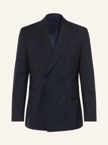 Dressler Oblekové Sako Střih Extra Slim Fit dunkelblau