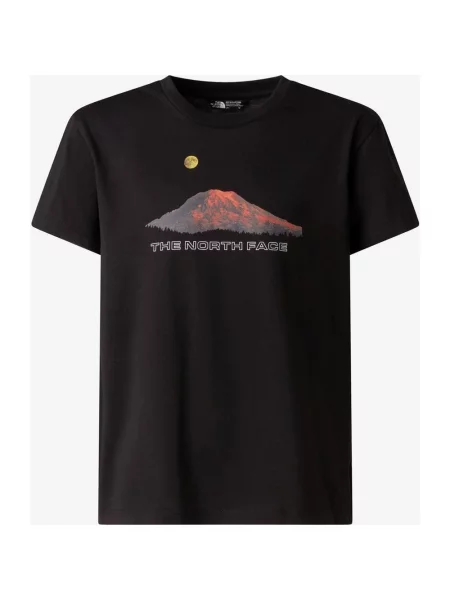 Koszulka z krótkim rękawem dziecięca The North Face Mountain Night Relaxed XS czarny