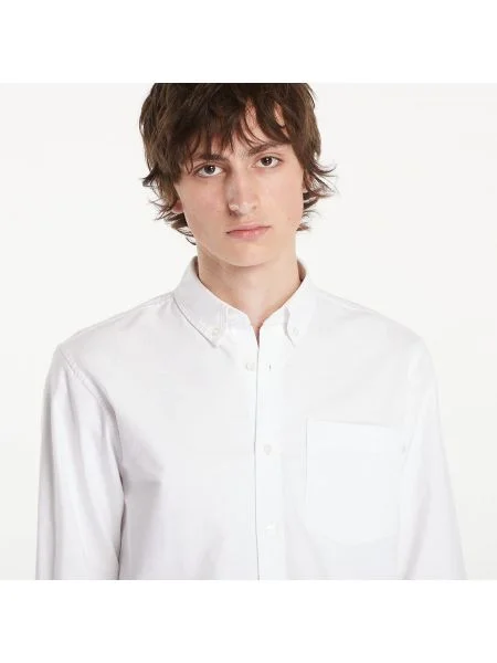 Cămașă Carhartt WIP Long Sleeve C-Logo Shirt UNISEX White/ White S alb