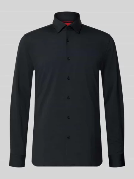 Koszula biznesowa o kroju slim fit model ‘KENNO’ Hugo czarna