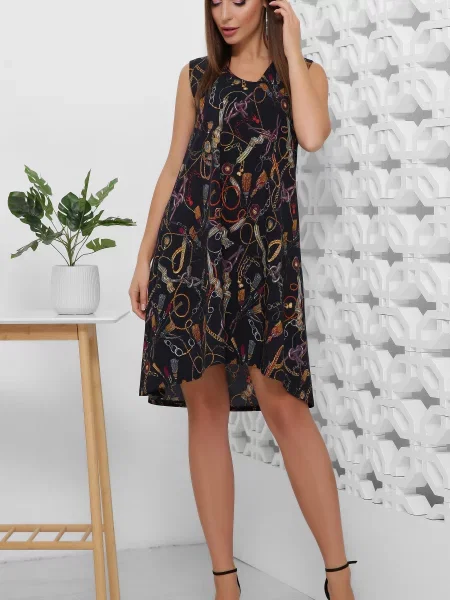 Сукня міні MarSe темно-синій софтшел синя