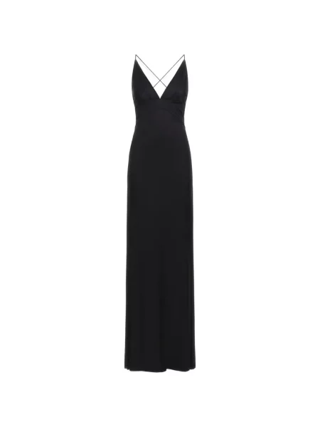 Rochie maxi Roberto Cavalli cu spatele deschis negru