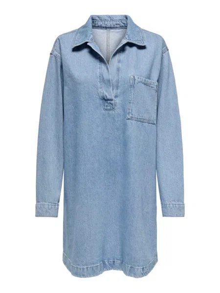 ONLY Rochie tip bluză BIRDIE denim / deschis albastru