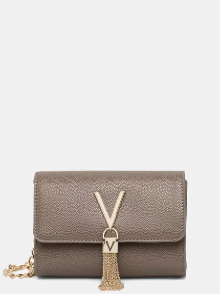 Дамска чанта Valentino Divina Бежов сиво