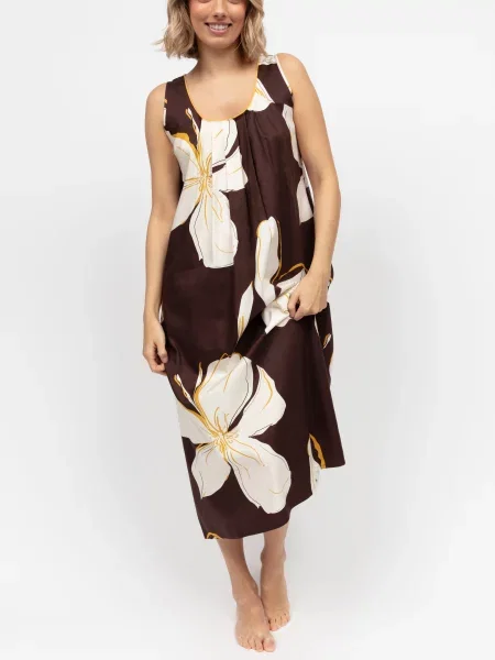 Ночная рубашка Cyberjammies из модала коричневая