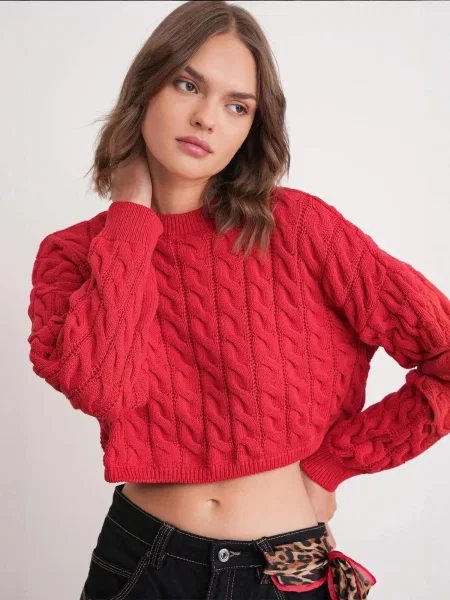 MixRay Pulover Pullover' rdeča