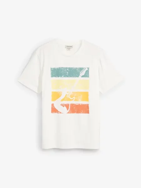T-shirt z czystej bawełny organicznej biała