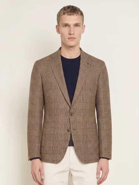 Digel Sako Edward Modern Fit hnědá béžová