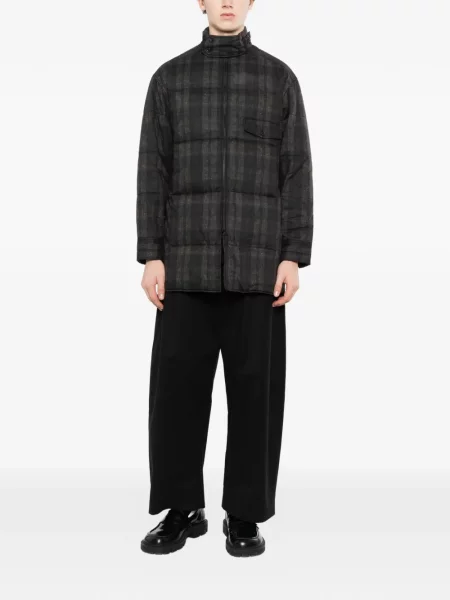Καρό πουκάμισο Yohji Yamamoto μαύρο