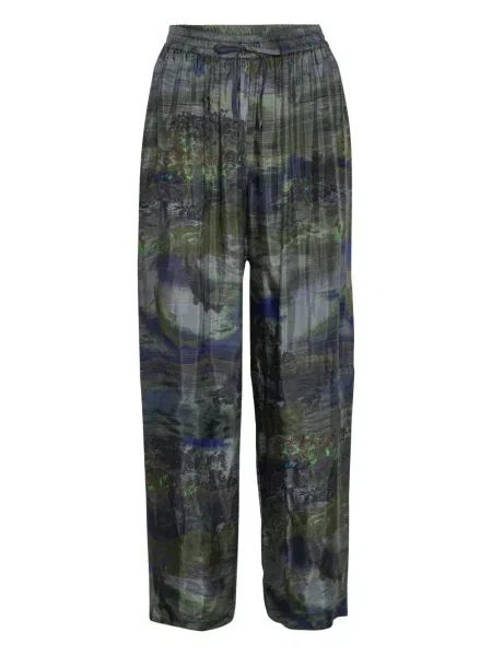 Hlače Henrik Vibskov s printom zelena