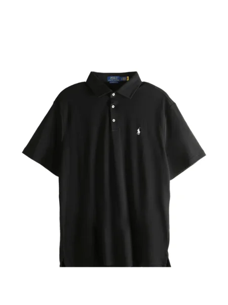 Поло тениска Polo Ralph Lauren с кръгло деколте с принт виолетово