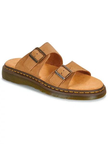 Natikači Dr. Martens iz usnja nubuk bež