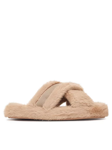 Papuci de casă Tommy Hilfiger Th Feminine House Shoes bej