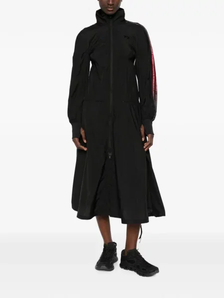Rochie midi Y-3 cu imagine negru