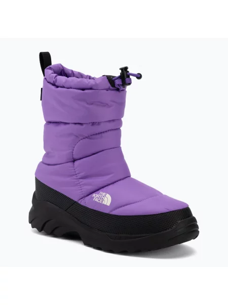 Gyerek hótaposó The North Face Nse Traction Bootie Wp elevation purple/tnf black. Méret: 32 EU fekete