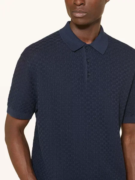 Tommy Hilfiger Pletené Polo Tričko tmavě modrá