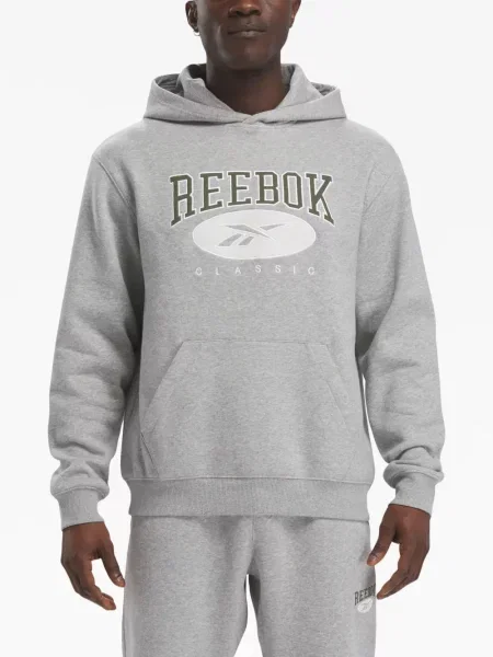 Raštuotas džemperis su gobtuvu Reebok