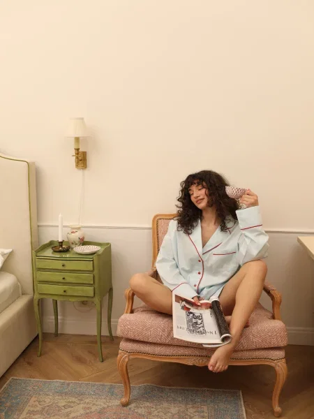 Сатинова Піжама BedclozZzes блакитний