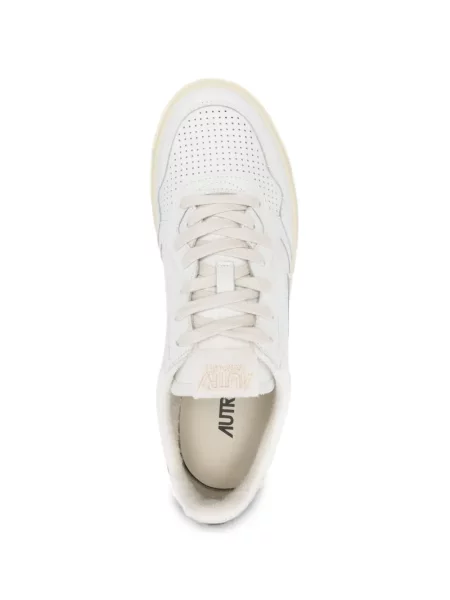 Sneakerși Autry din piele de căprioară alb