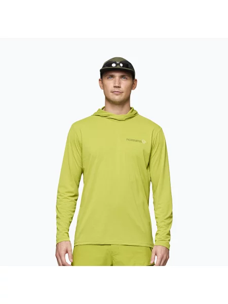 Trekingová mikina NORRONA Femund Tech Hood golden lime zelená