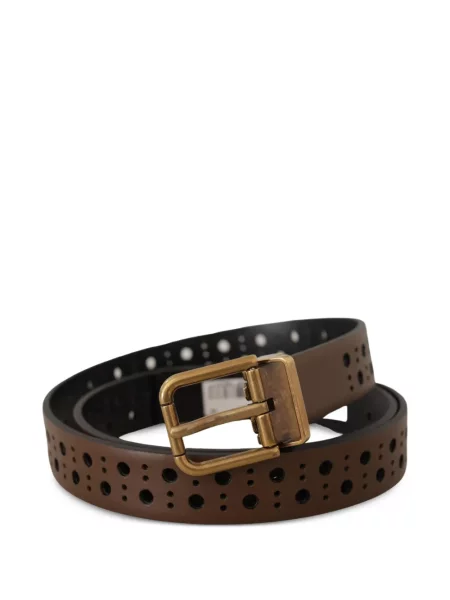 Cu centură curea Dolce & Gabbana din piele maro