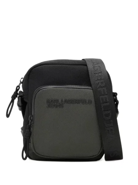 Geantă crossbody Karl Lagerfeld Jeans cu imagine negru