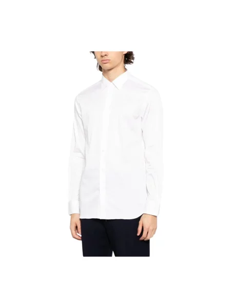 Koszula Emporio Armani ze stretchu biała