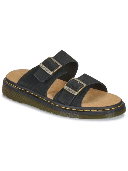 Semišové tenisky Dr. Martens čierna