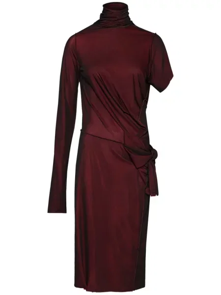 Rochie midi Maison Margiela până la genunchi de costum roșu