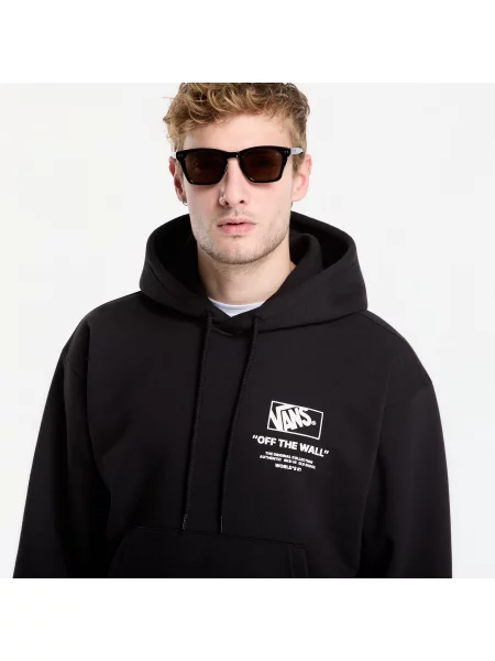 Φούτερ Vans Stacked Hi Pullover Hoodie Black/ White L λευκό