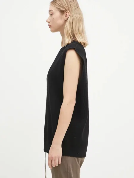 Kamizelka wełniana Knit Vest czarny