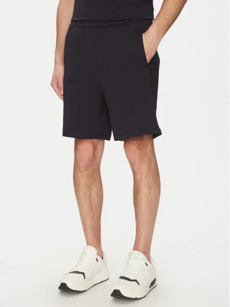 Armani Exchange Sportovní kraťasy Tmavomodrá