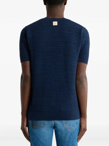 Tricou Etro tricotate țesut albastru