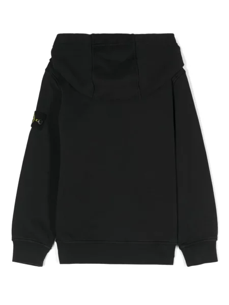 Bluza z kapturem dziecięca Stone Island czarna