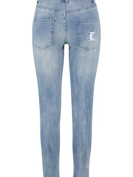Karl Kani Jeans OG albastru denim alb