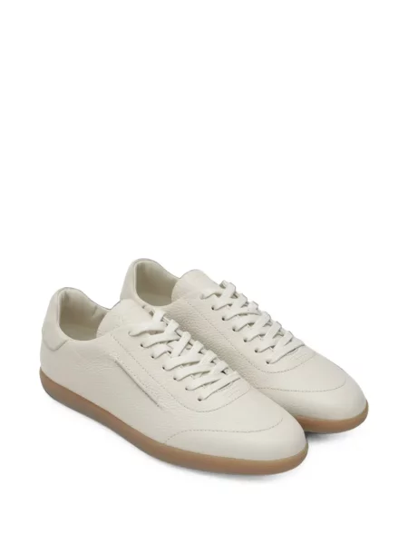 Sneakerși Zegna din piele alb