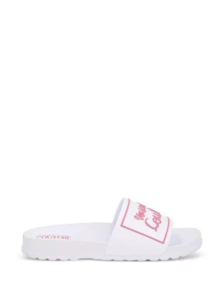 Sandale Versace Jeans Couture cu autograf alb