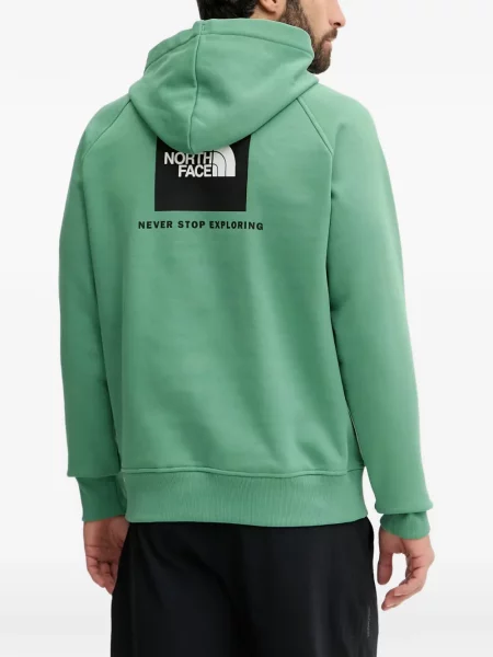 Hanorac cu glugă The North Face cu imagine verde