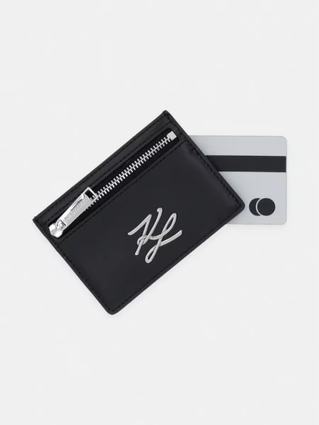 Portfel Karl Lagerfeld z logo czarny