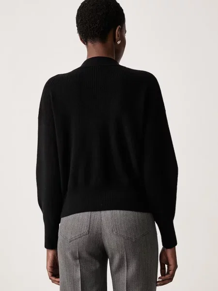 Sisley sweter z wełną czarny