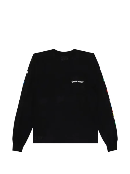 Długa koszulka Chrome Hearts w serca czarna