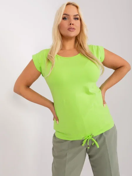 Blúzka Fashionhunters zelená