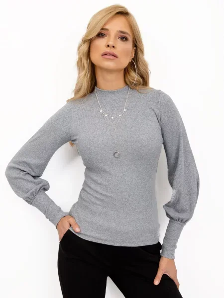 Bluză Fashionhunters gri