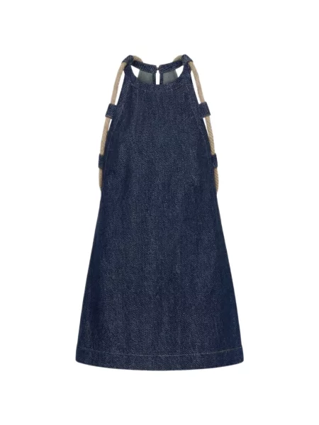Rochie mini Monse în linie A albastru