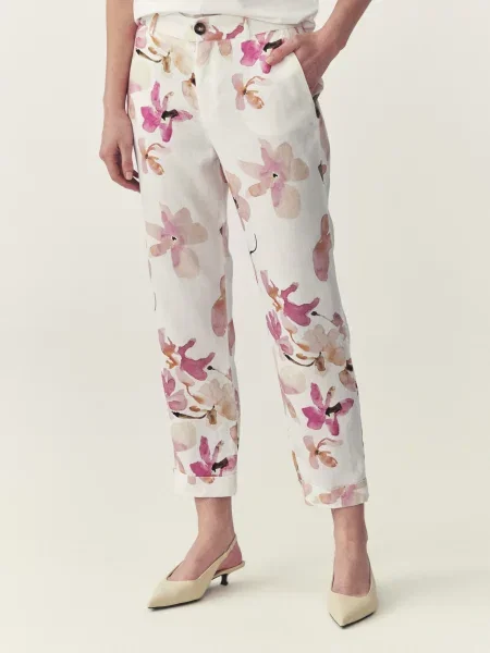 TATUUM Pantaloni murdar alb