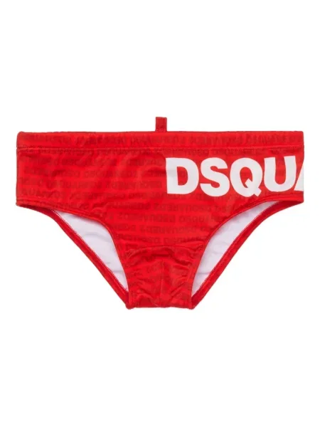 Kąpielówki dziecięce Dsquared2 czerwone