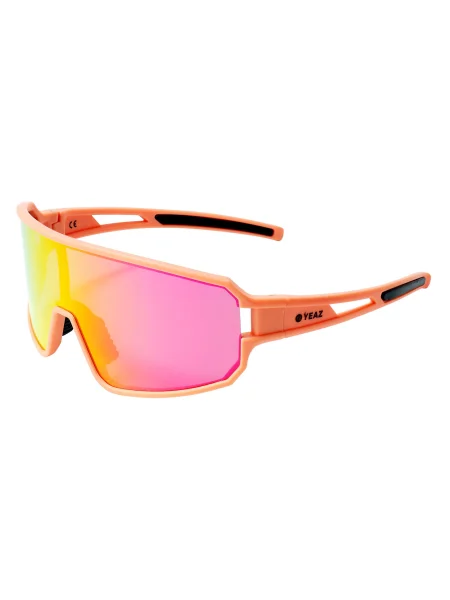 YEAZ Ochelari de soare sport Sunwave portocaliu piersică / roz negru