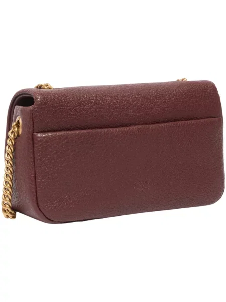 Pinko crossbody kabelka dámska kožená hnedá