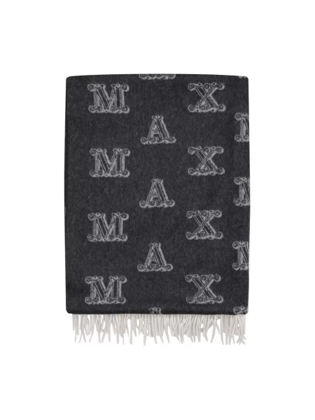 Szal Max Mara wełniana szara